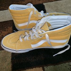 Yellow Sk8-Hi Vans